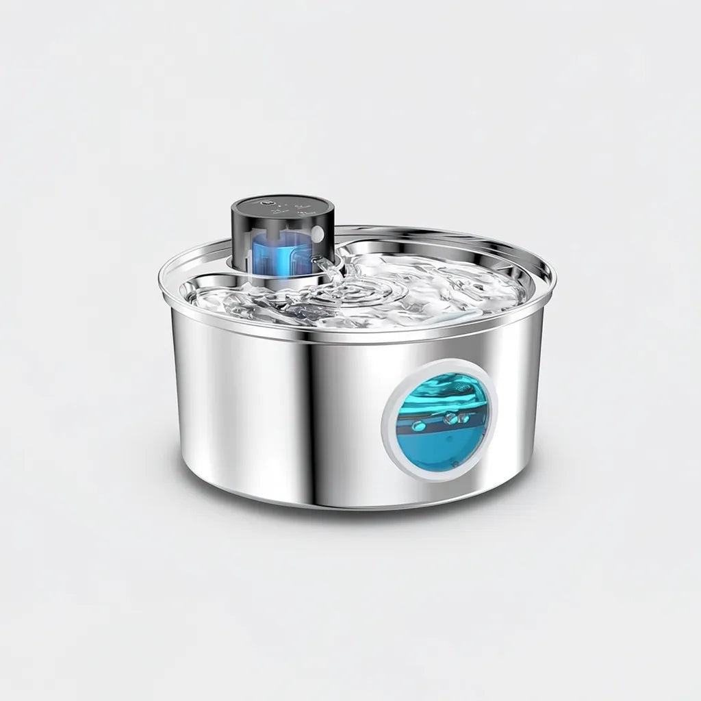 Fontaine à eau pour chiens et chats Animela Aqua inox