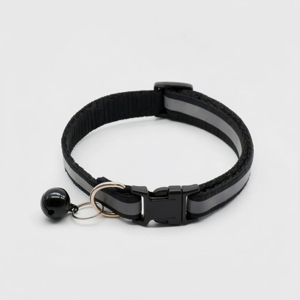 Collier réfléchissant pour chat avec clochette amovible – Line