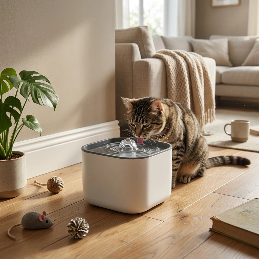 Fontaine à eau pour chat 3 L silencieuse 30 dB USB – Drop
