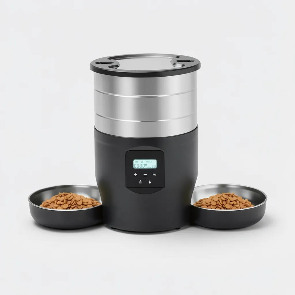 Distributeur automatique pour chiens et chats Animela Duo noir