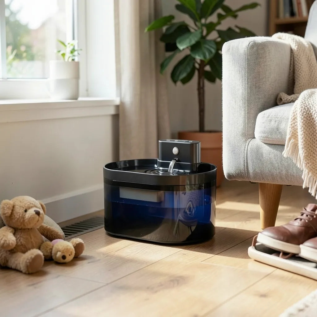 Fontaine à eau pour chat 2,2 L capteur sans fil batterie – Flow