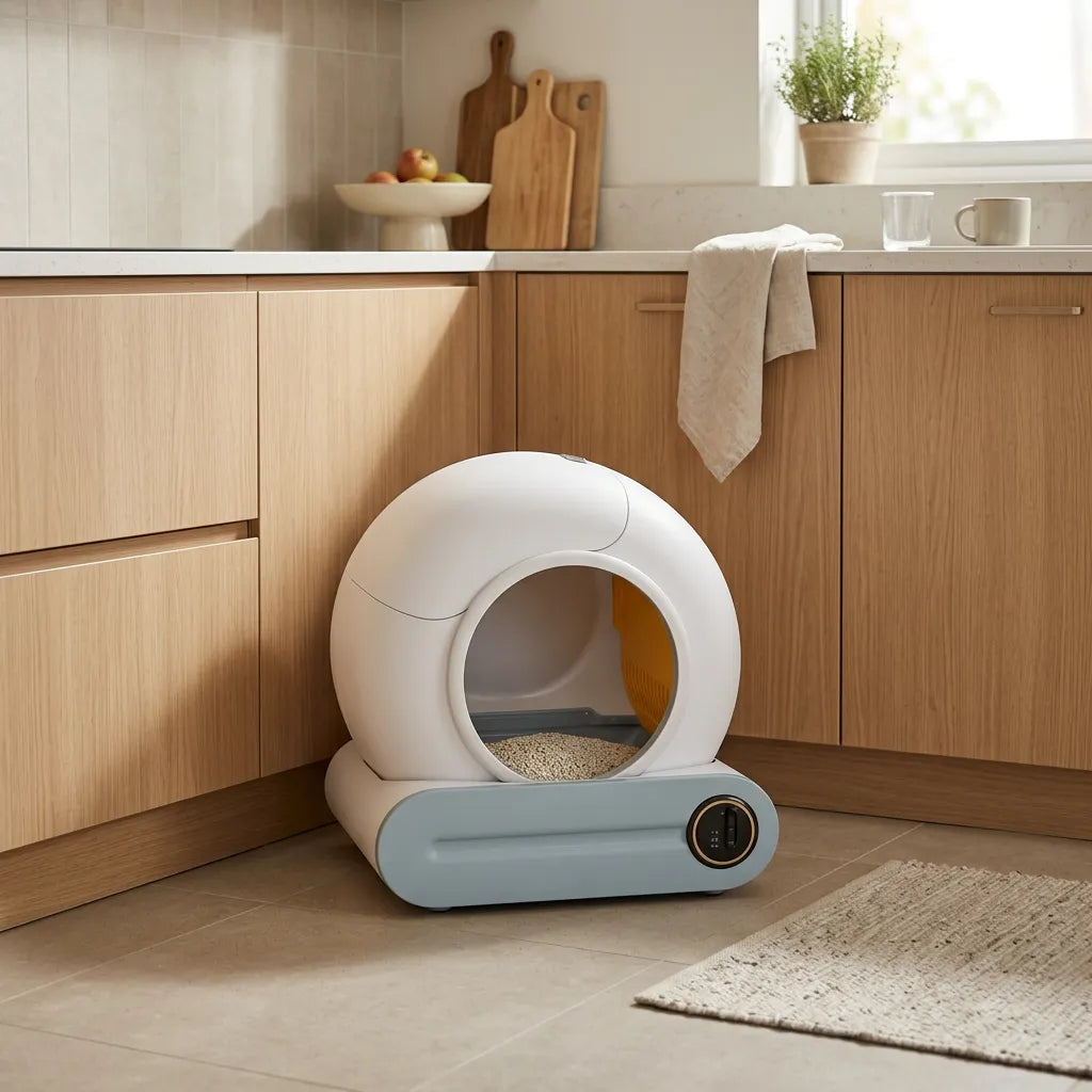 Litière automatique pour chat 9 L Wi-Fi rotation – Halo