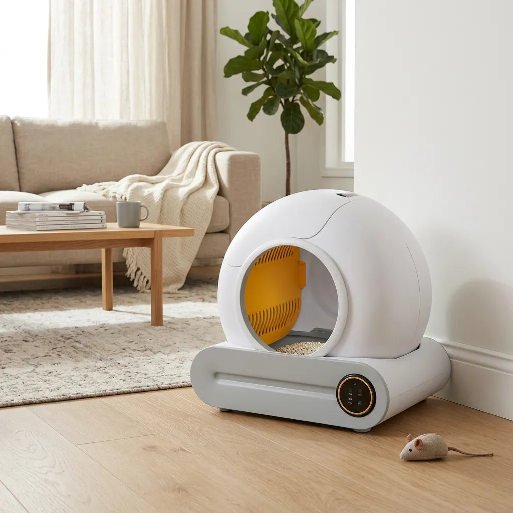 Litière automatique pour chat 9 L Wi-Fi rotation – Halo