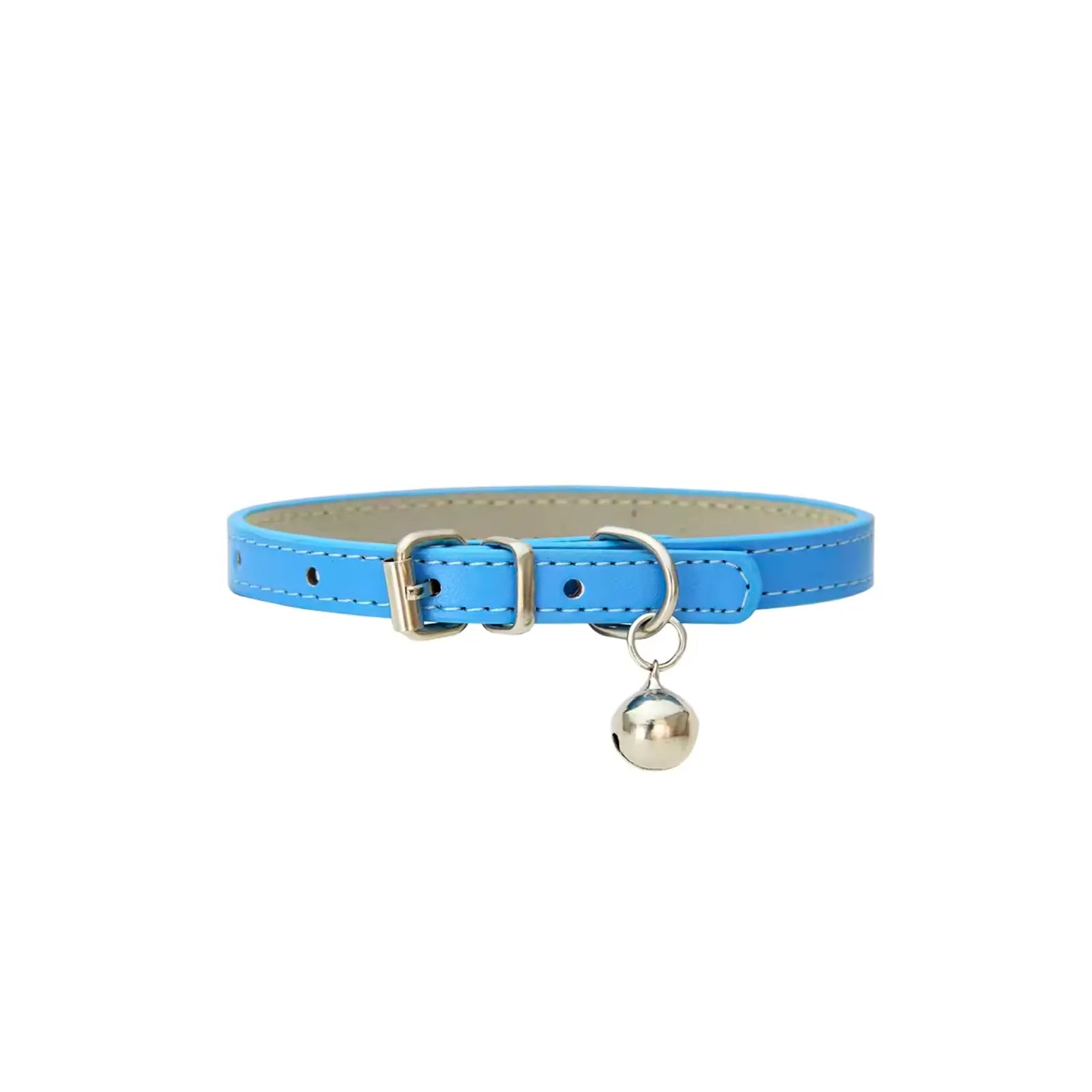 Animela Leather bleu collier cuir pour chat