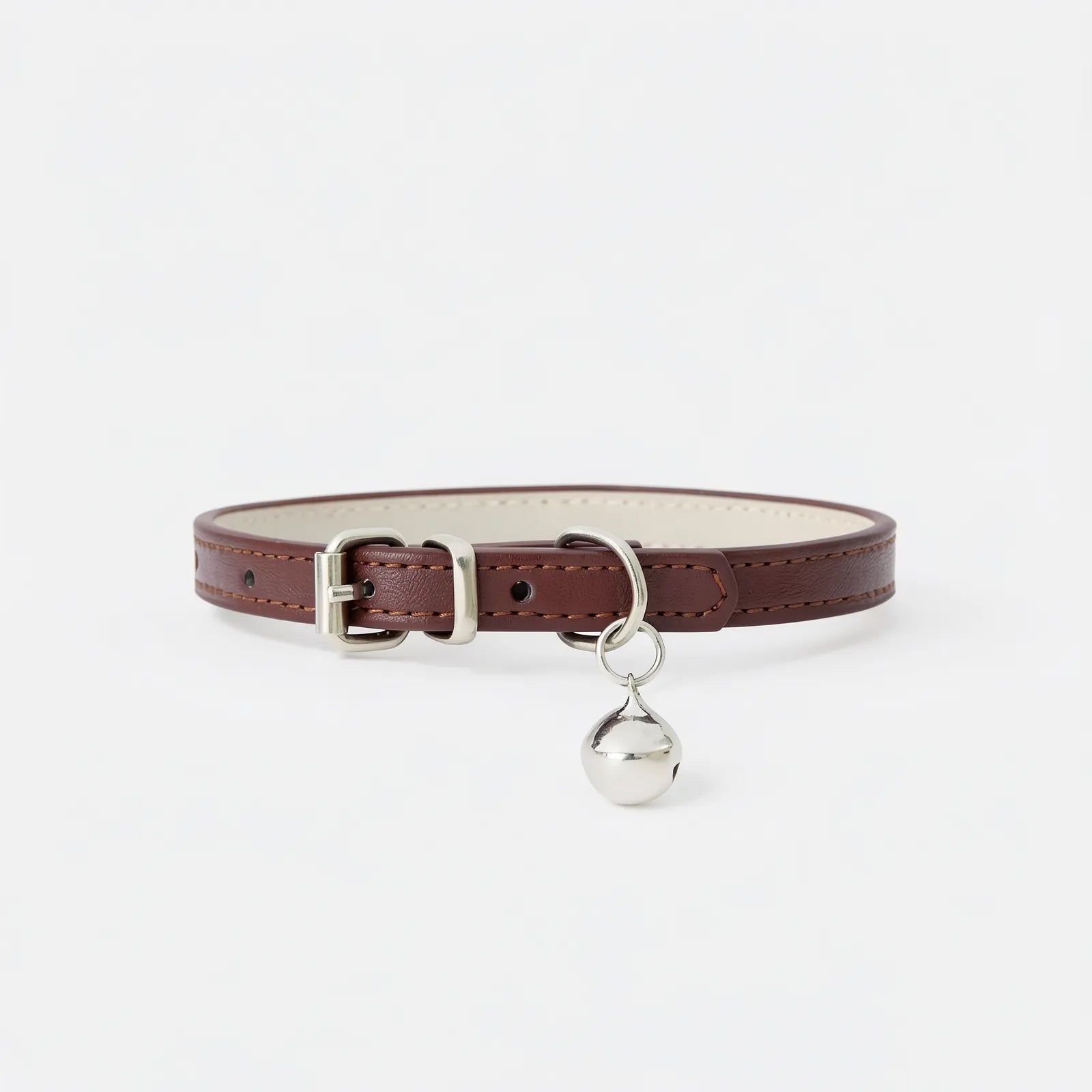 Collier pour chat cuir PU réglable avec clochette – Leather