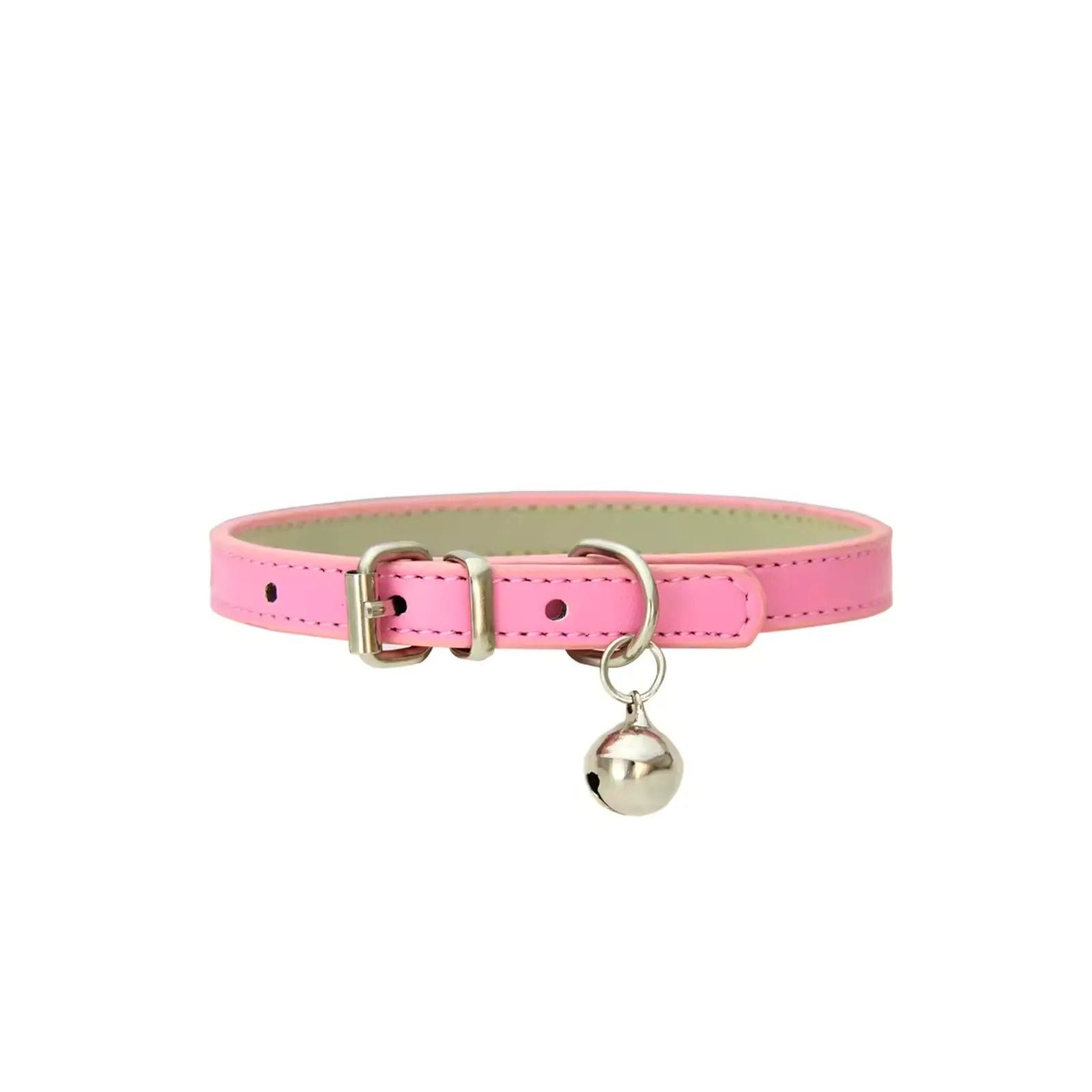 Animela Leather rose collier cuir pour chat