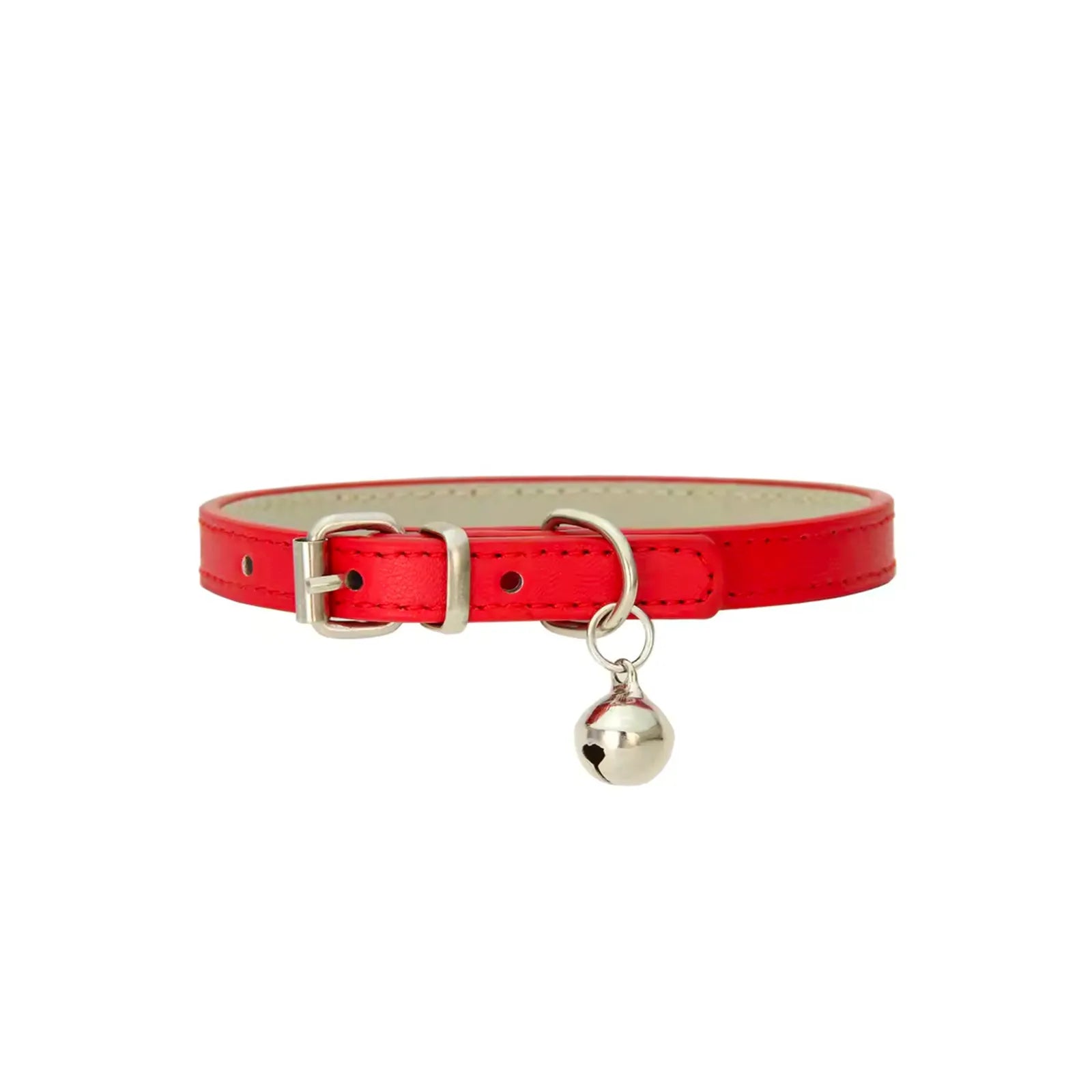 Animela Leather rouge collier cuir pour chat