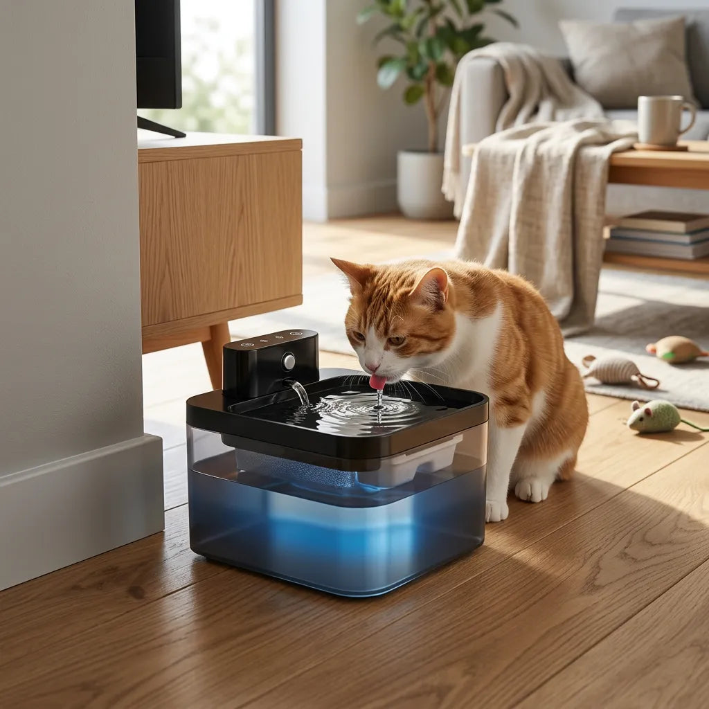 Fontaine à eau pour chat 2,2 L capteur infrarouge 2 m – Pure