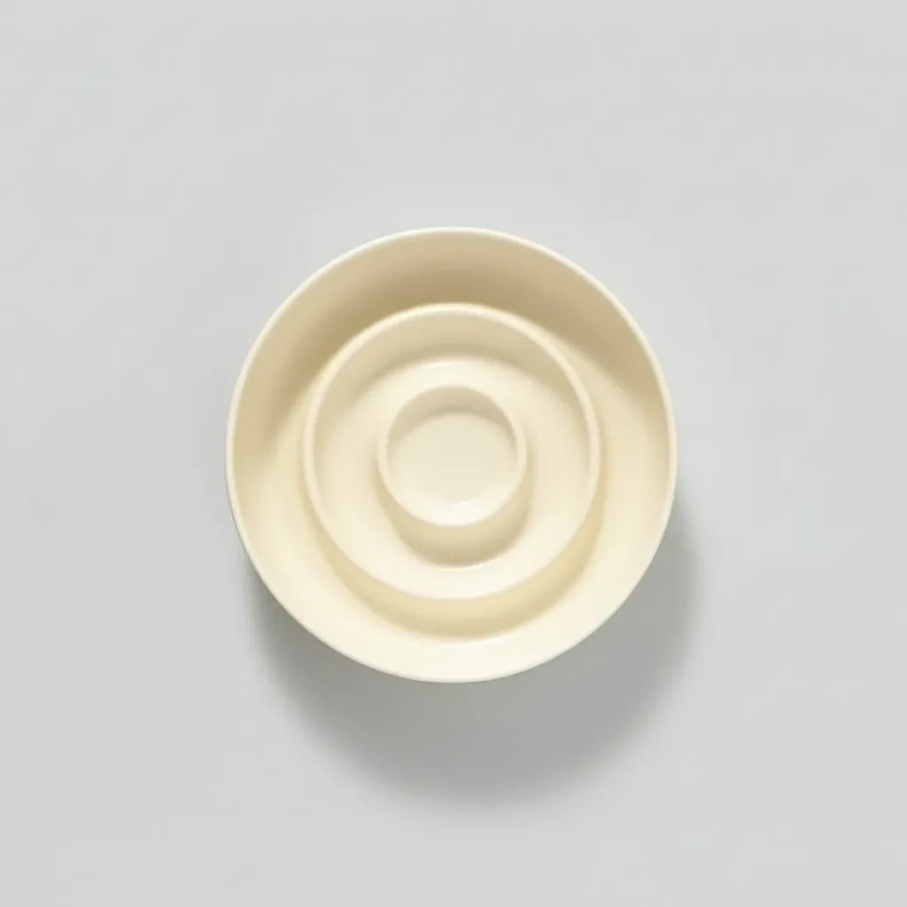 Gamelle anti-glouton pour chiens et chats Animela Spiral beige