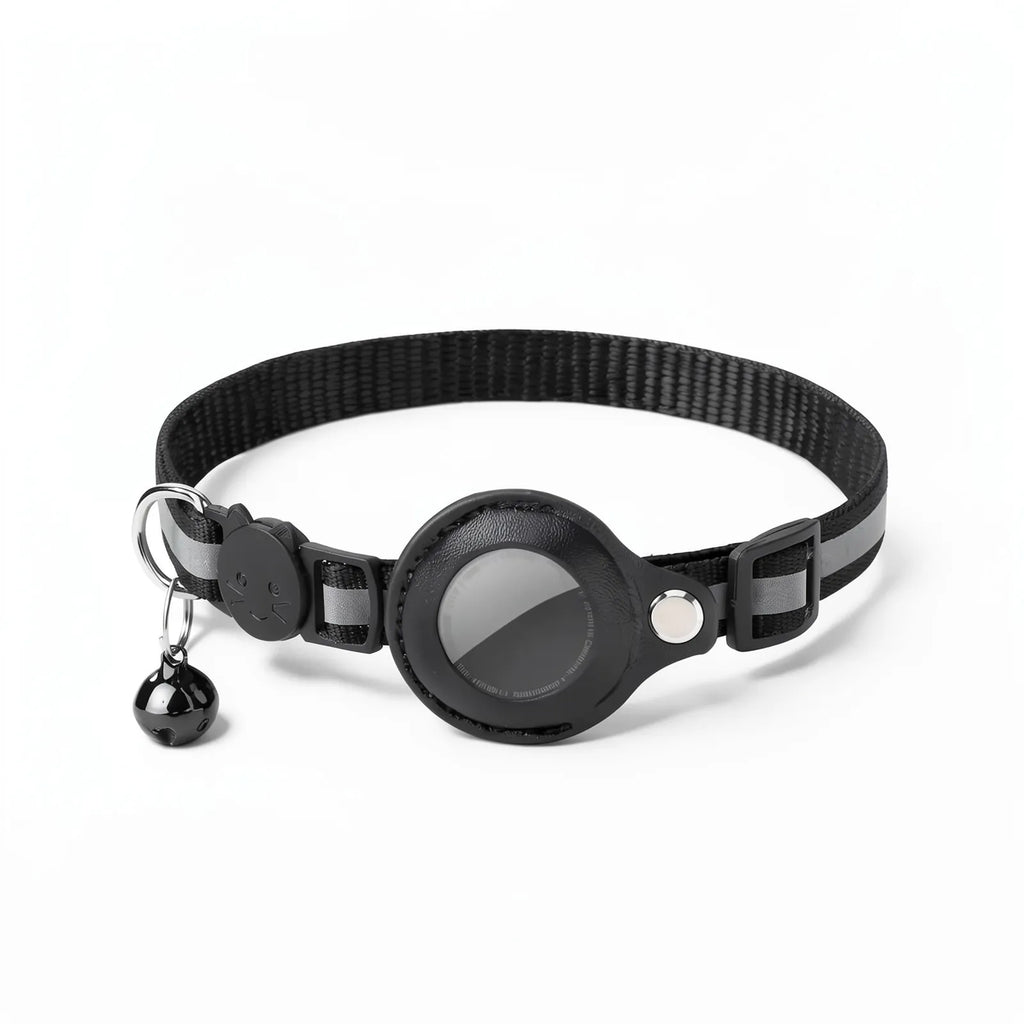 Collier pour chat AirTag bande réfléchissante clochette – Track