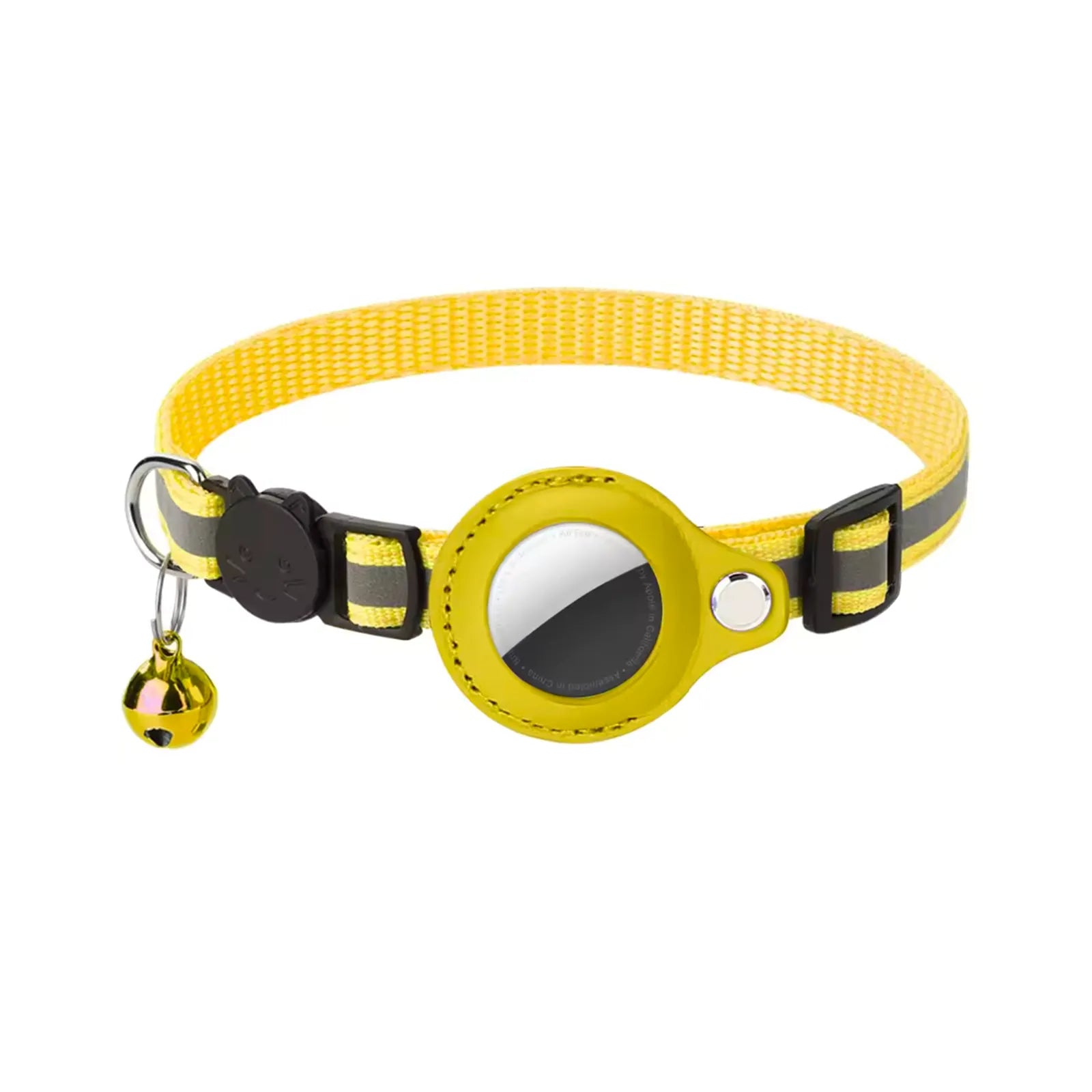 Animela Track jaune collier AirTag pour chat