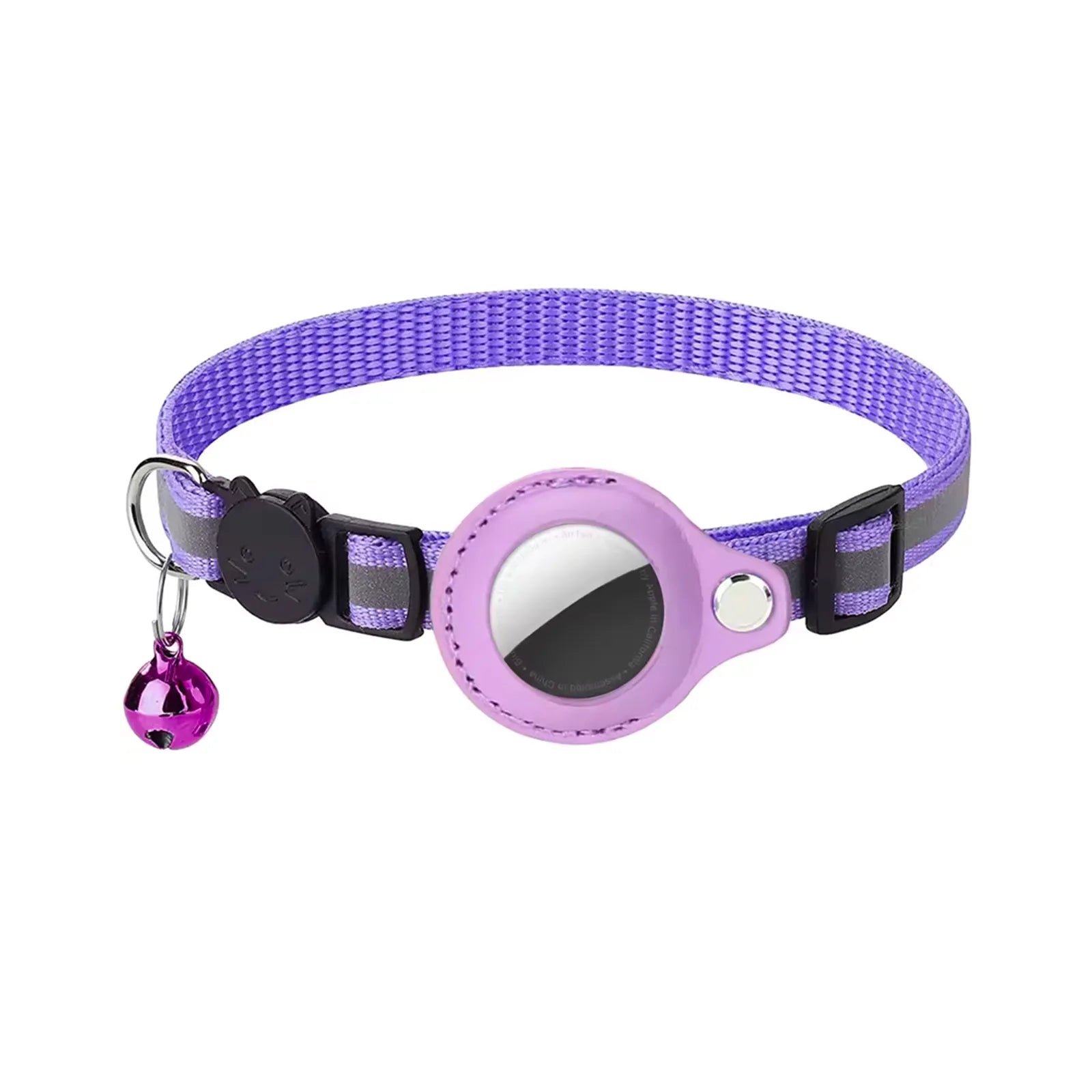 Animela Track violet collier AirTag pour chat