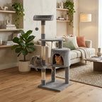 Arbre à chat 112 cm sisal espace fermé et hamac – Cozy